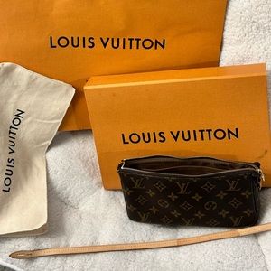 Louis Vuitton Pochette Accessories - New Version with slip pocket.